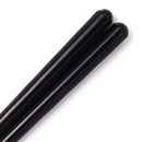 江戸木箸 八角上塗 黒・大